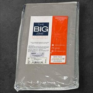 The Big One Easy Care Pillow Case Set Gray Microfiber Standard/Queen 20"x32"